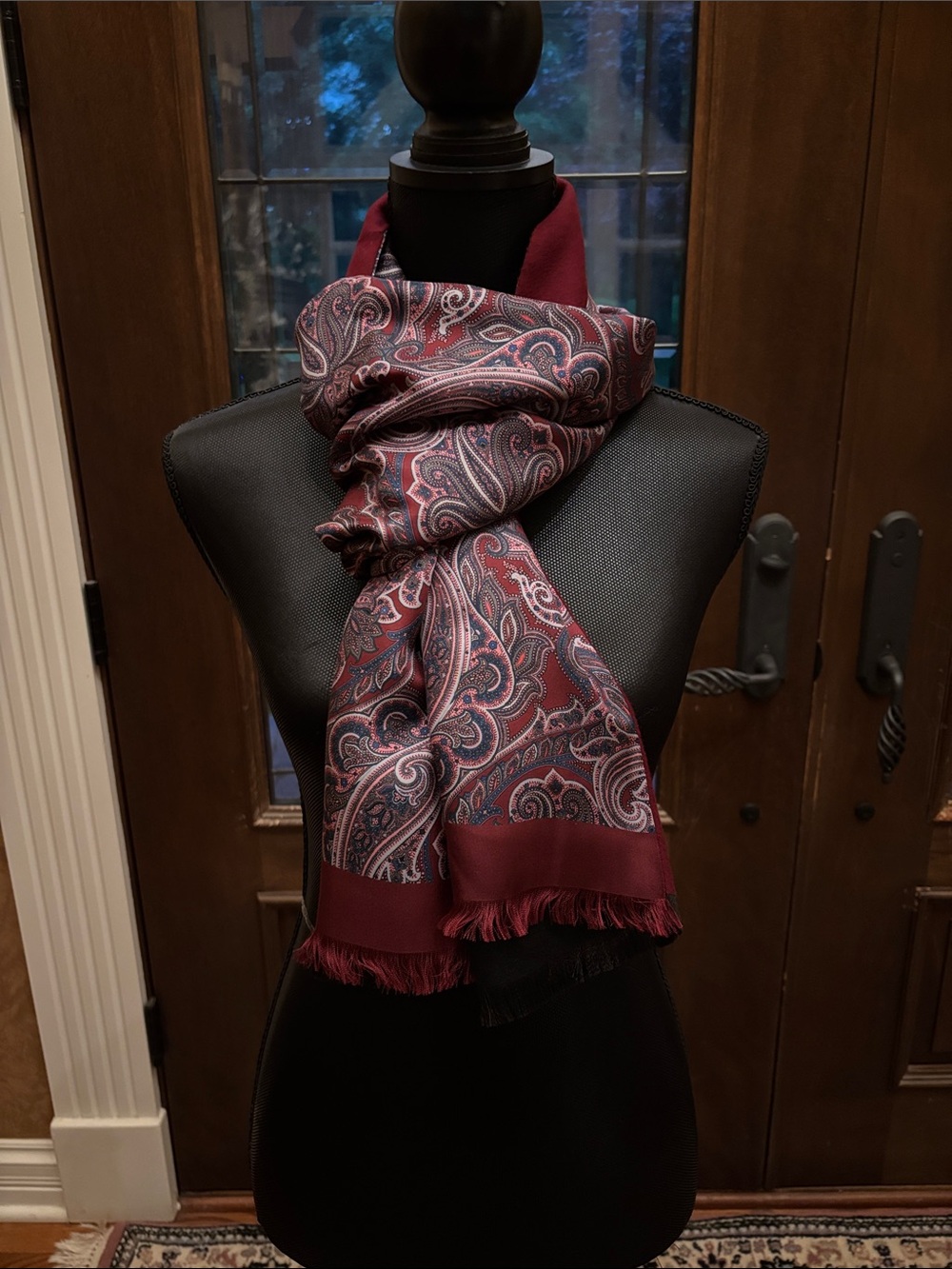100%SILK MENS SCARF